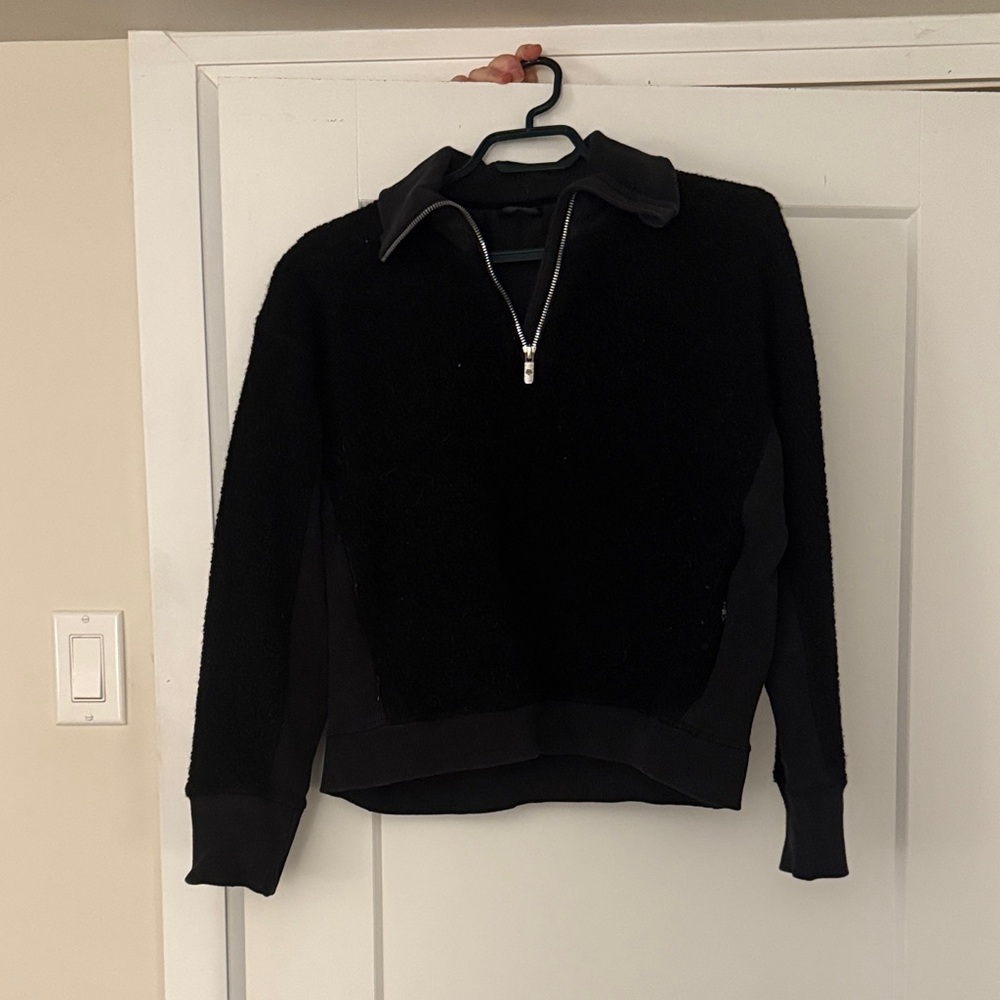 lululemon athletica Black Zip-Up Men's Sweater